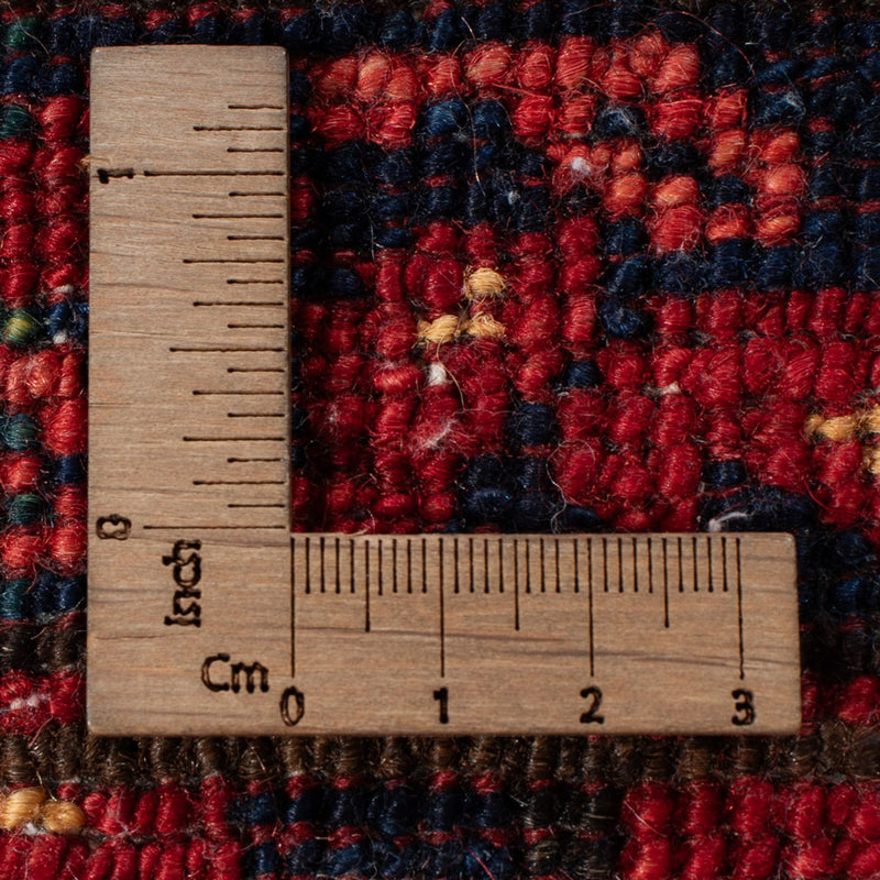 Runner Afghan Rug - 207 x 86 cm - red