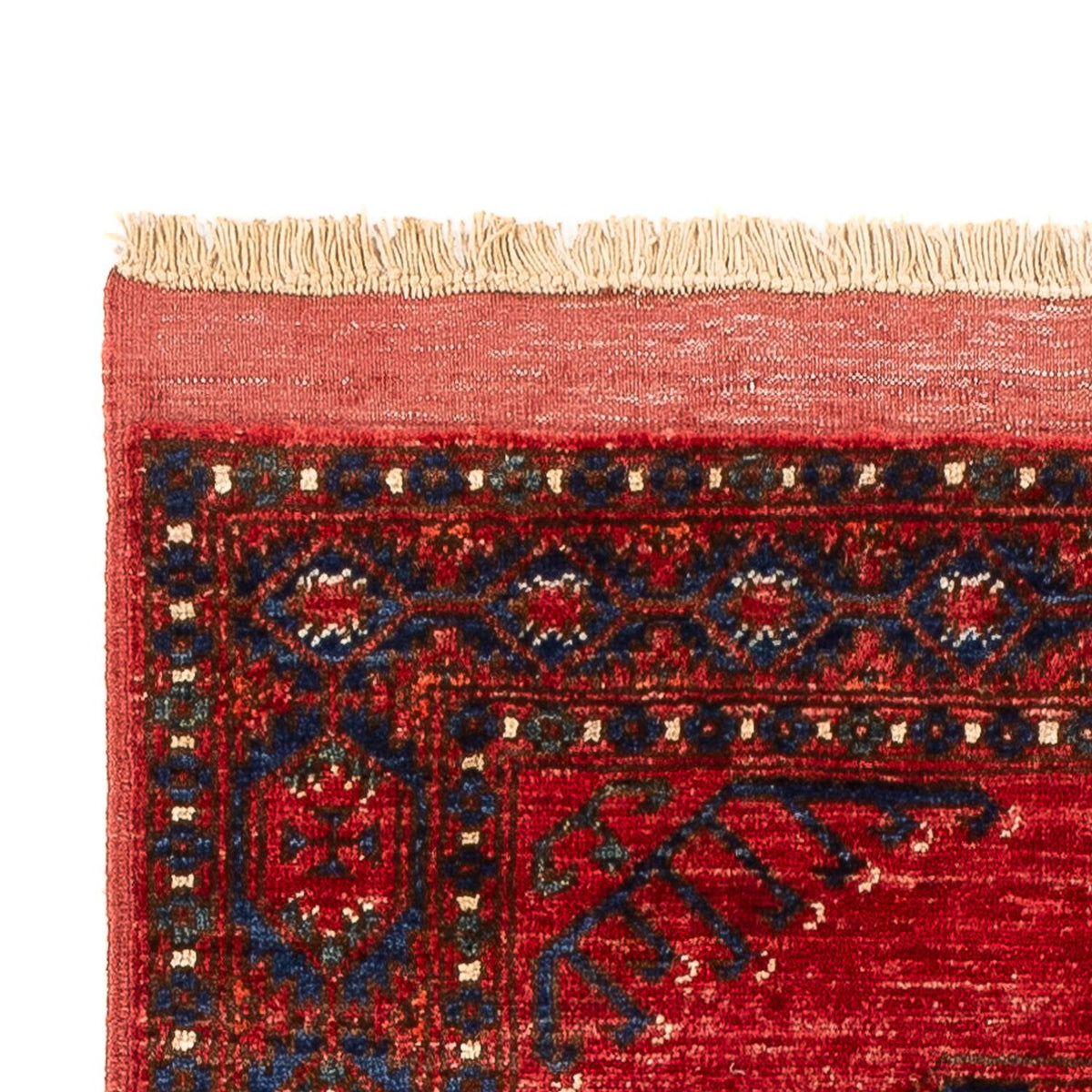 Runner Afghan Rug - 207 x 80 cm - red