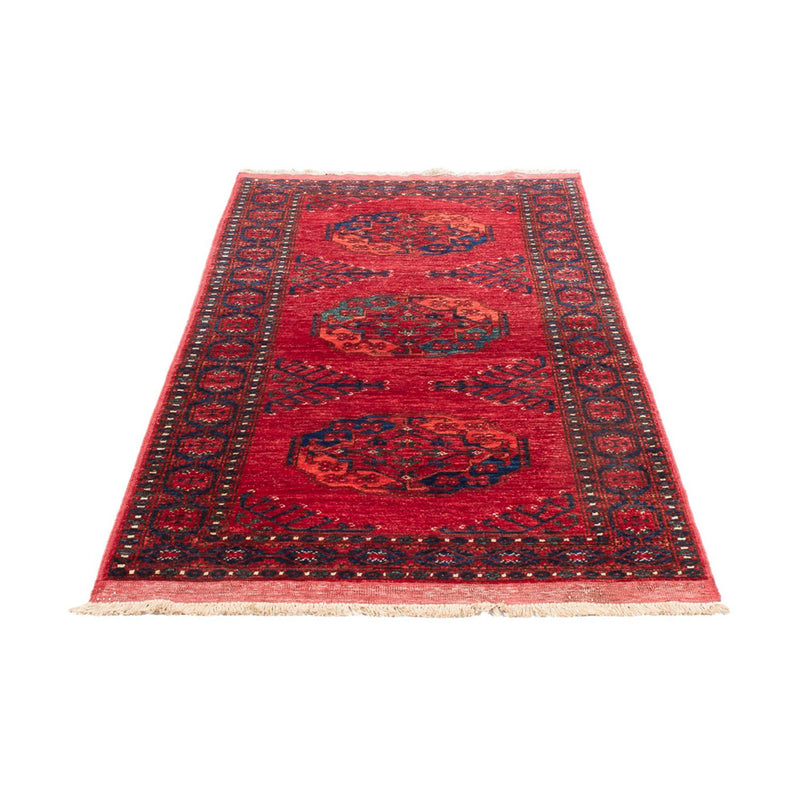 Runner Afghan Rug - 207 x 80 cm - red