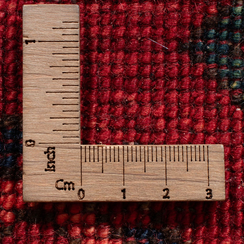 Runner Afghan Rug - 201 x 86 cm - red