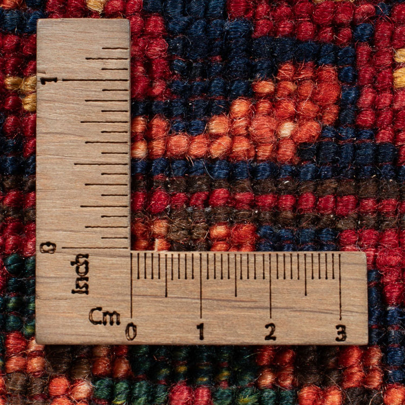 Runner Afghan Rug - 204 x 82 cm - red