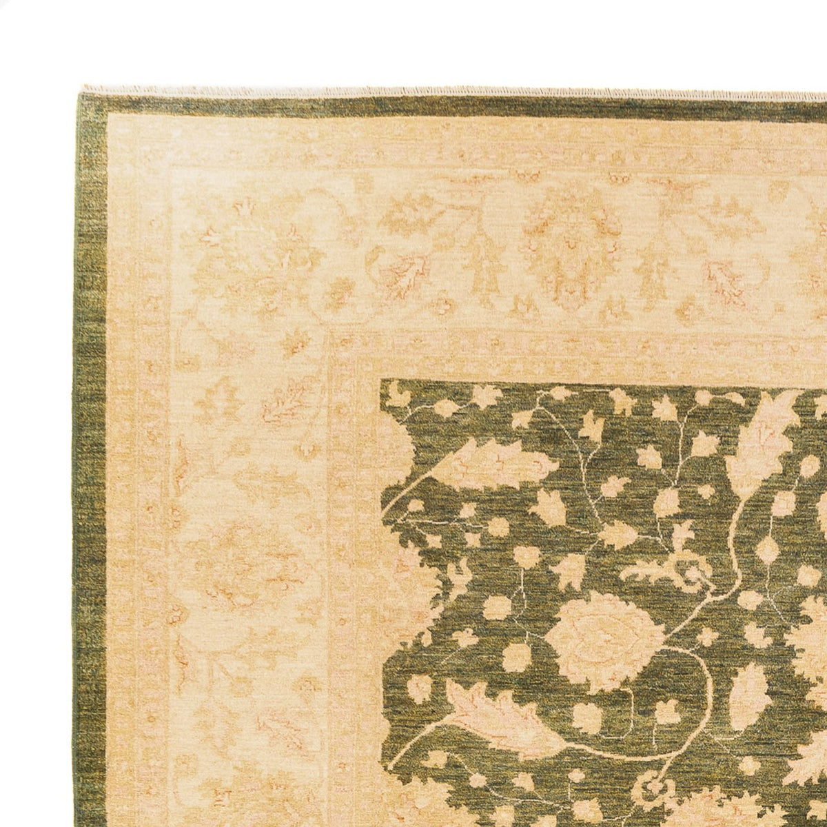 Ziegler Rug - 404 x 307 cm - olive green