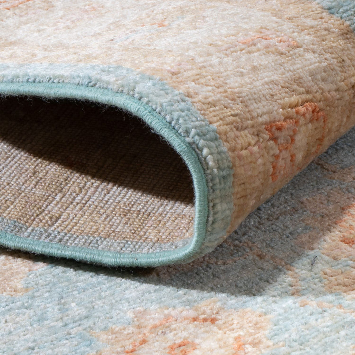 Runner Ziegler Rug - 400 x 77 cm - turquoise