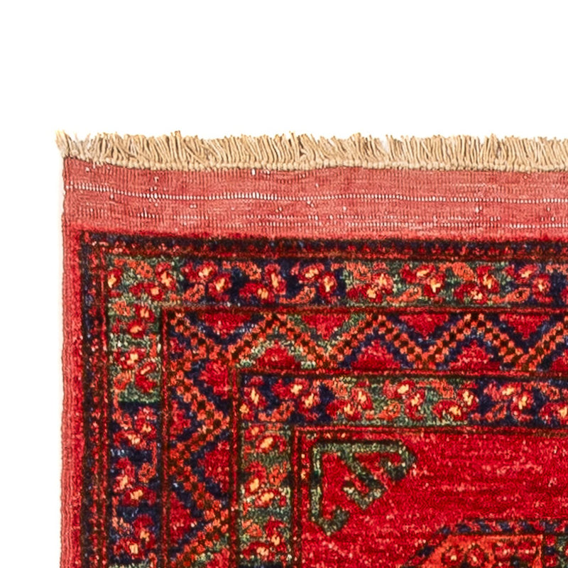 Runner Afghan Rug - 368 x 85 cm - red