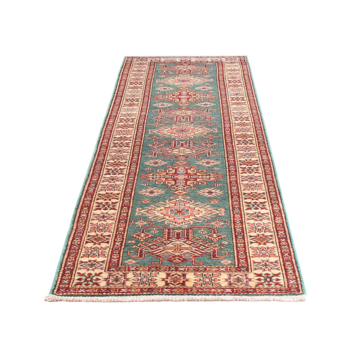 Runner Ziegler Rug - Kazak - 326 x 80 cm - turquoise