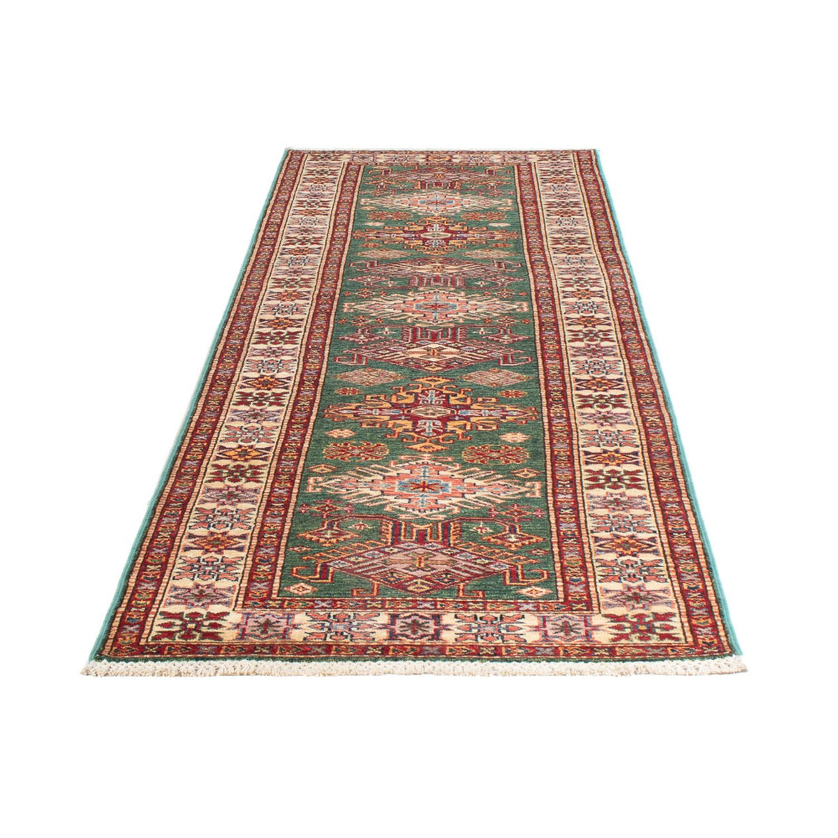 Runner Ziegler Rug - Kazak - 297 x 80 cm - green
