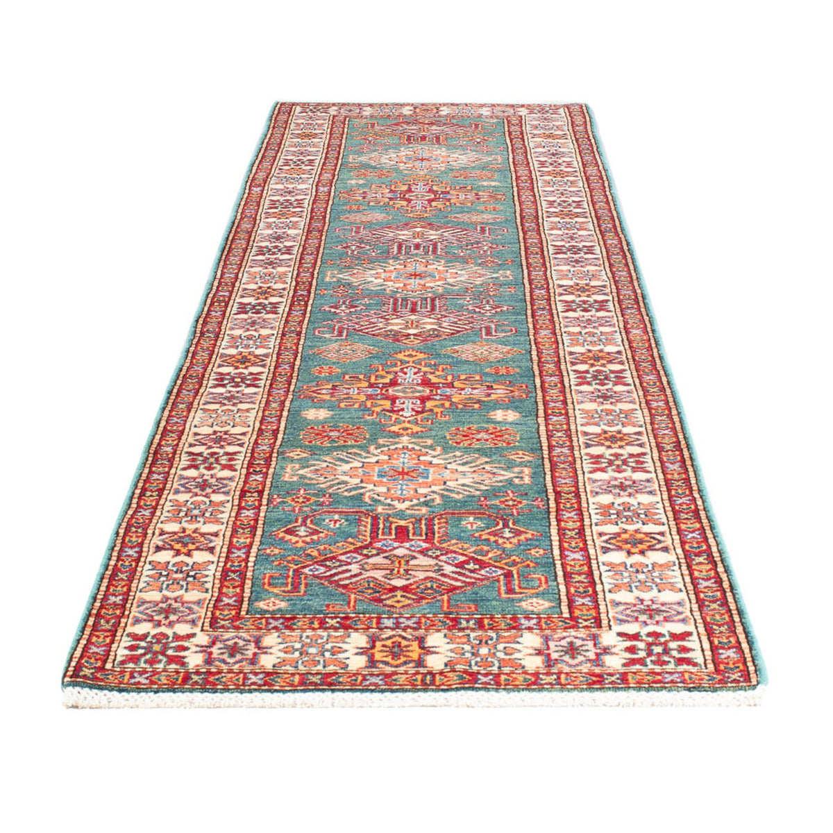 Runner Ziegler Rug - Kazak - 298 x 79 cm - green