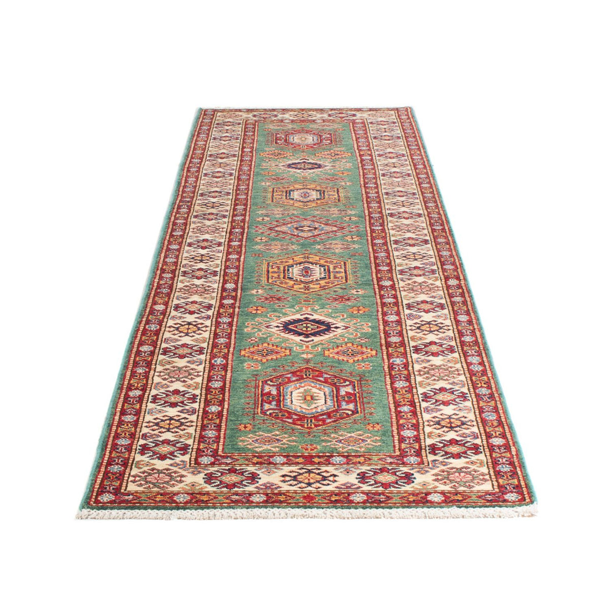 Runner Ziegler Rug - Kazak - 310 x 83 cm - green