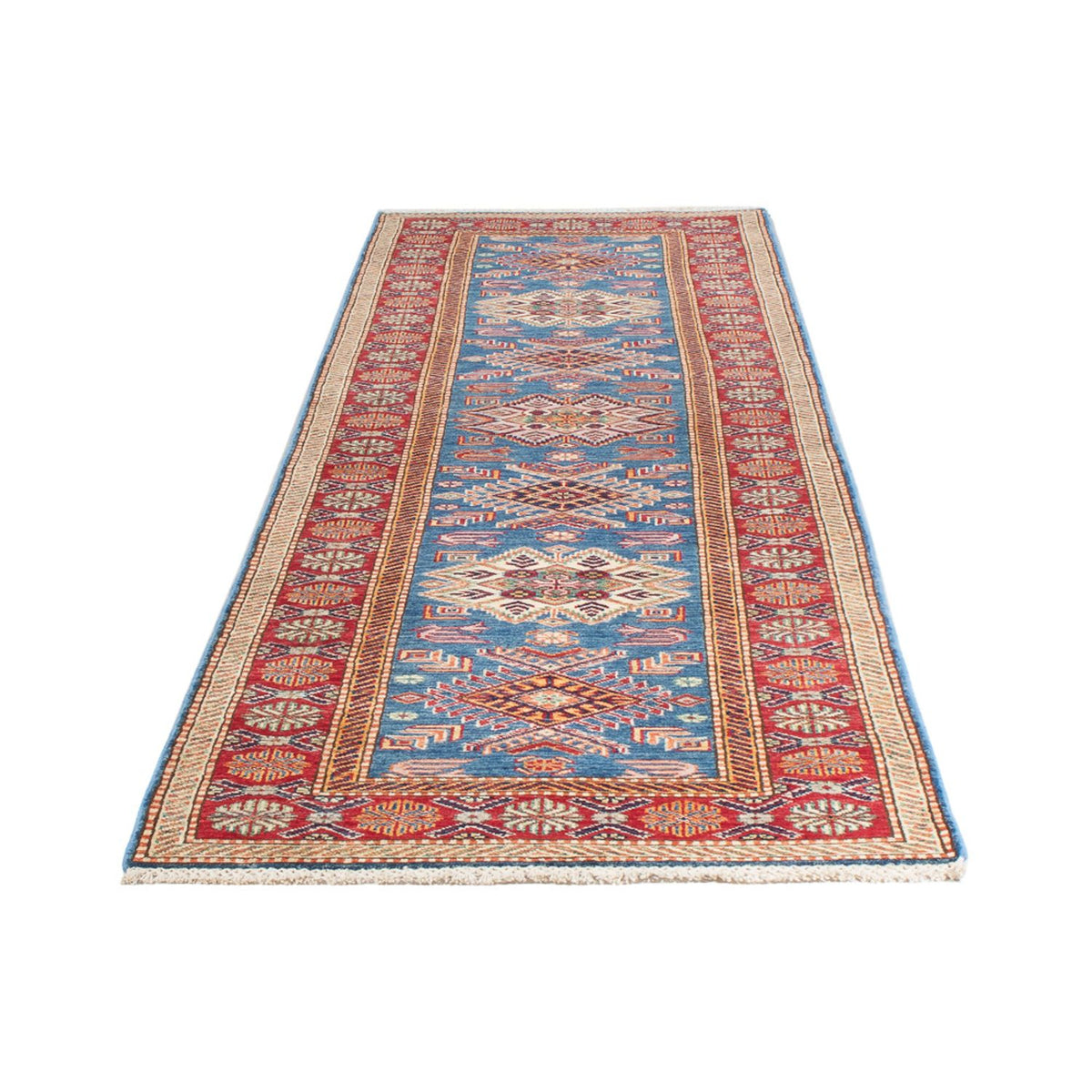 Runner Ziegler Rug - Kazak - 302 x 79 cm - blue