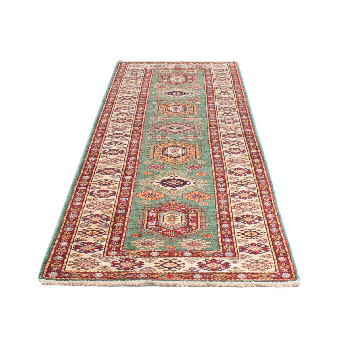 Runner Ziegler Rug - Kazak - 311 x 77 cm - green