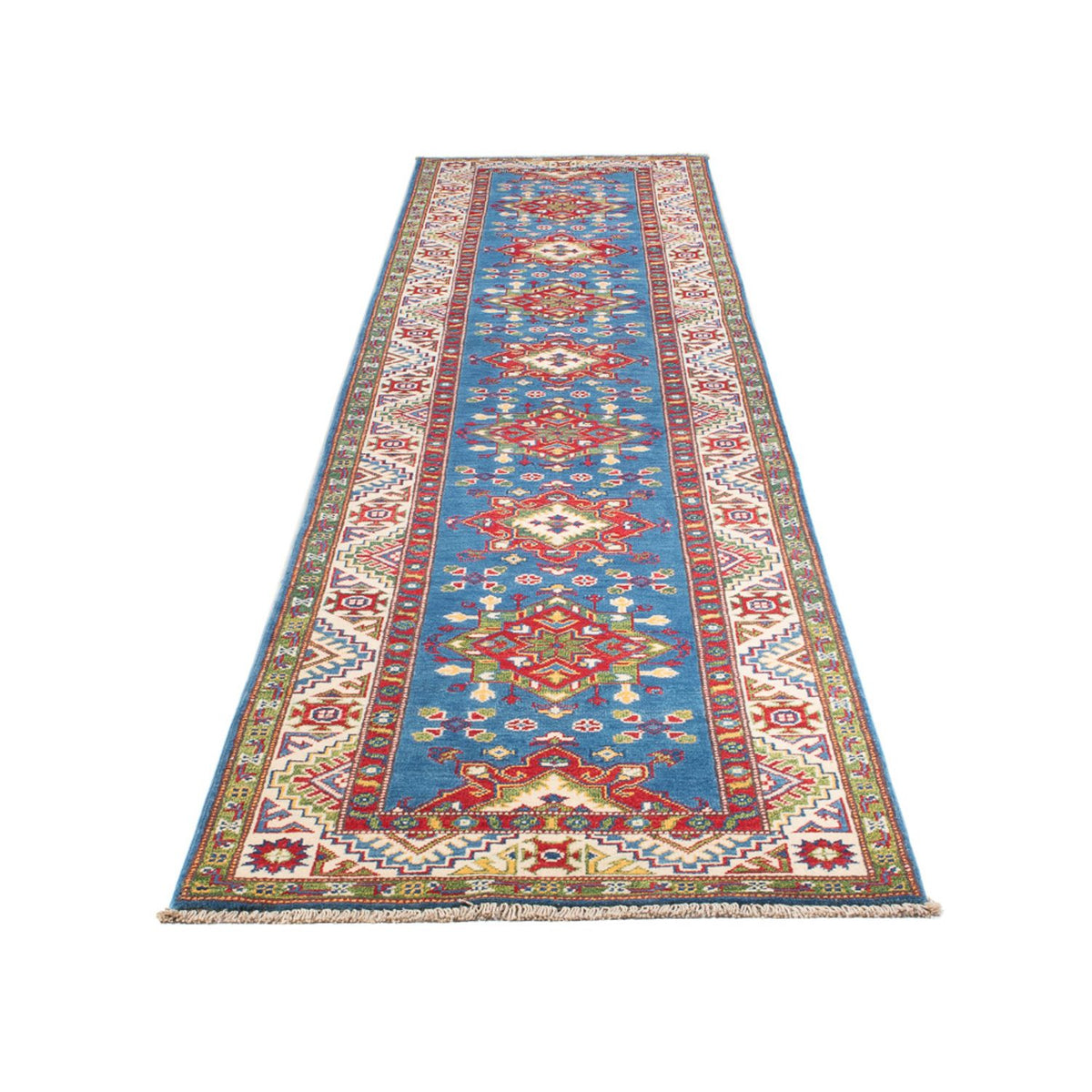 Runner Ziegler Rug - Kazak - 403 x 78 cm - dark blue