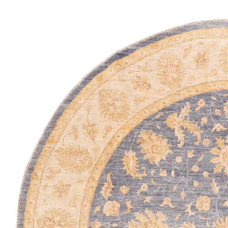 Ziegler Rug round  - 247 x 248 cm - petrol blue