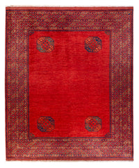 Afghan Rug - 297 x 256 cm - red