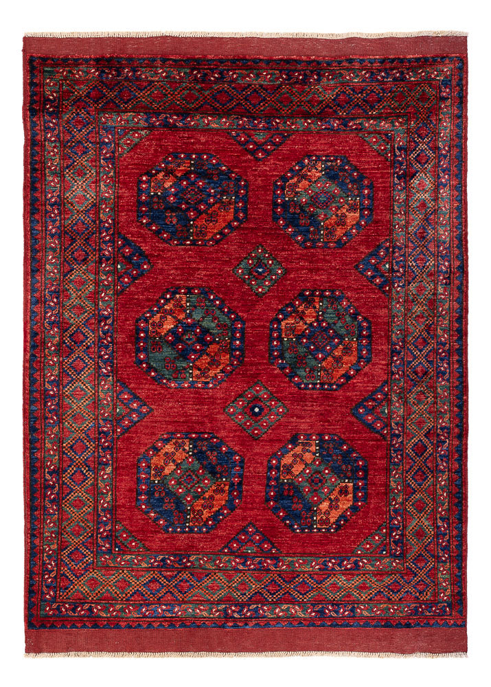 Afghan Rug - Kunduz - 199 x 149 cm - red