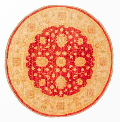 Ziegler Rug round  - 96 x 99 cm - red