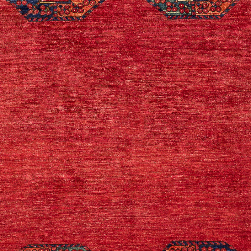 Afghan Rug - Kunduz - 205 x 158 cm - red