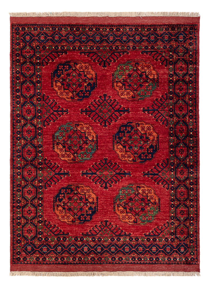 Afghan Rug - Kunduz - 200 x 155 cm - red