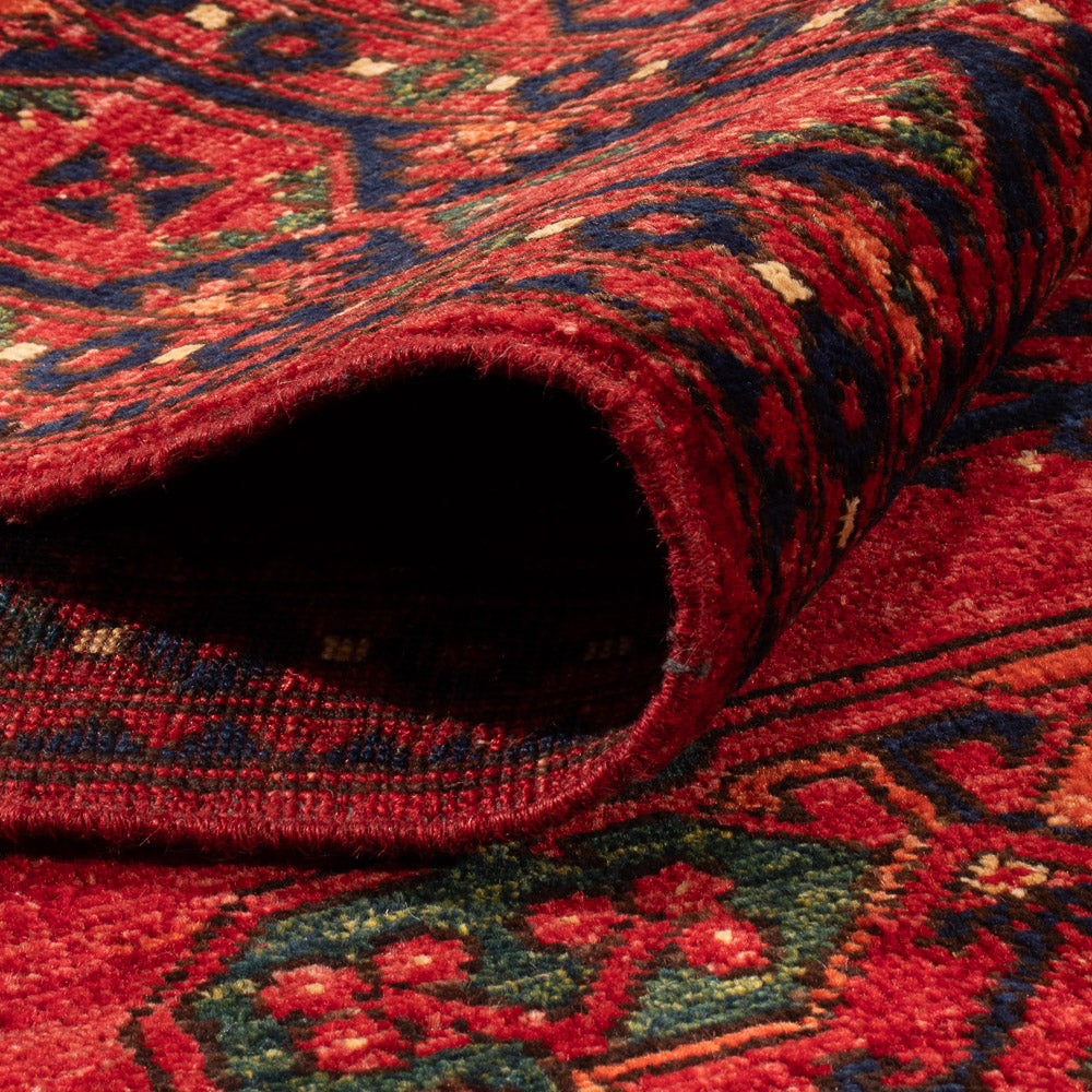 Afghan Rug - Kunduz - 200 x 155 cm - red