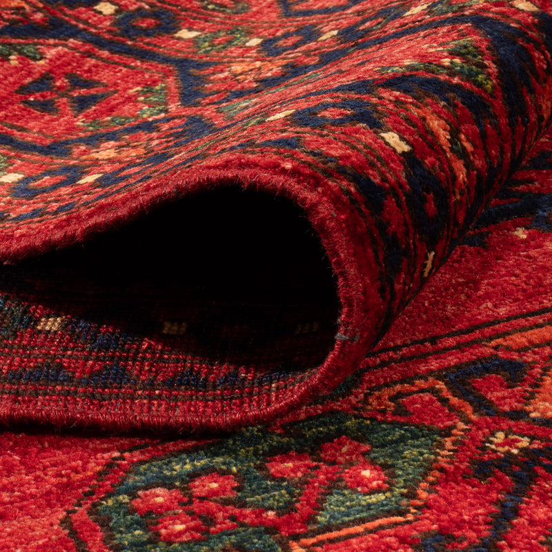 Afghan Rug - Kunduz - 200 x 155 cm - red