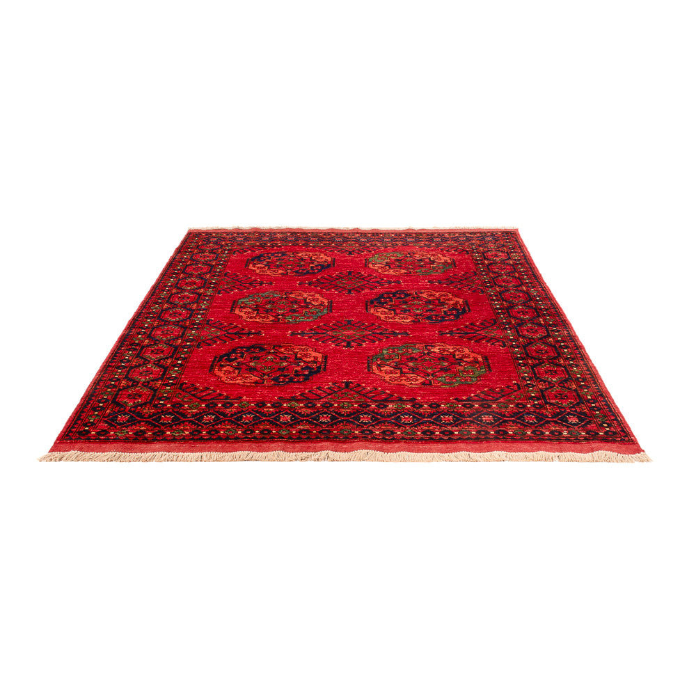 Afghan Rug - Kunduz - 200 x 155 cm - red
