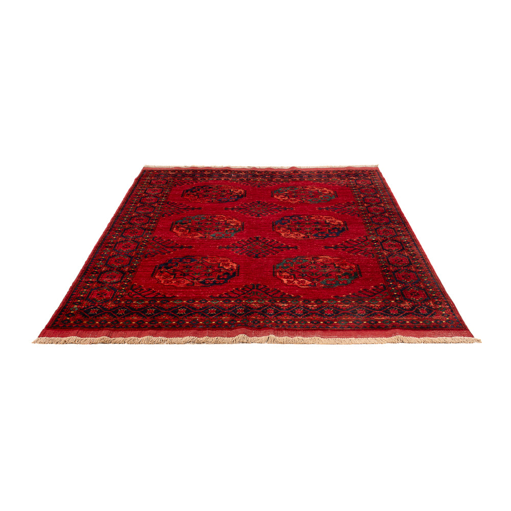 Afghan Rug - Kunduz - 205 x 153 cm - red