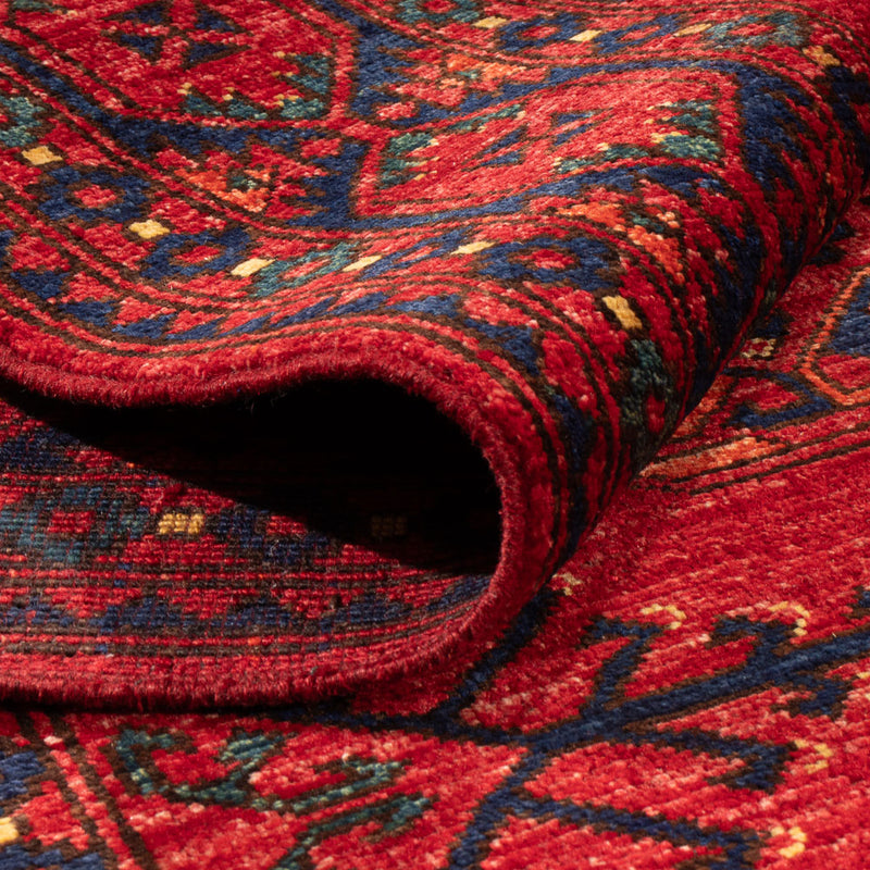 Afghan Rug - Kunduz - 200 x 155 cm - red