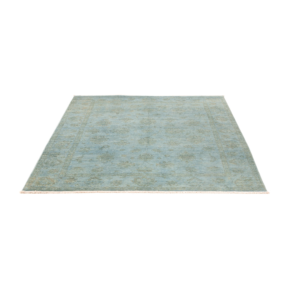 Ziegler Rug - Modern - Vintage/Overdyed - 194 x 149 cm - light blue