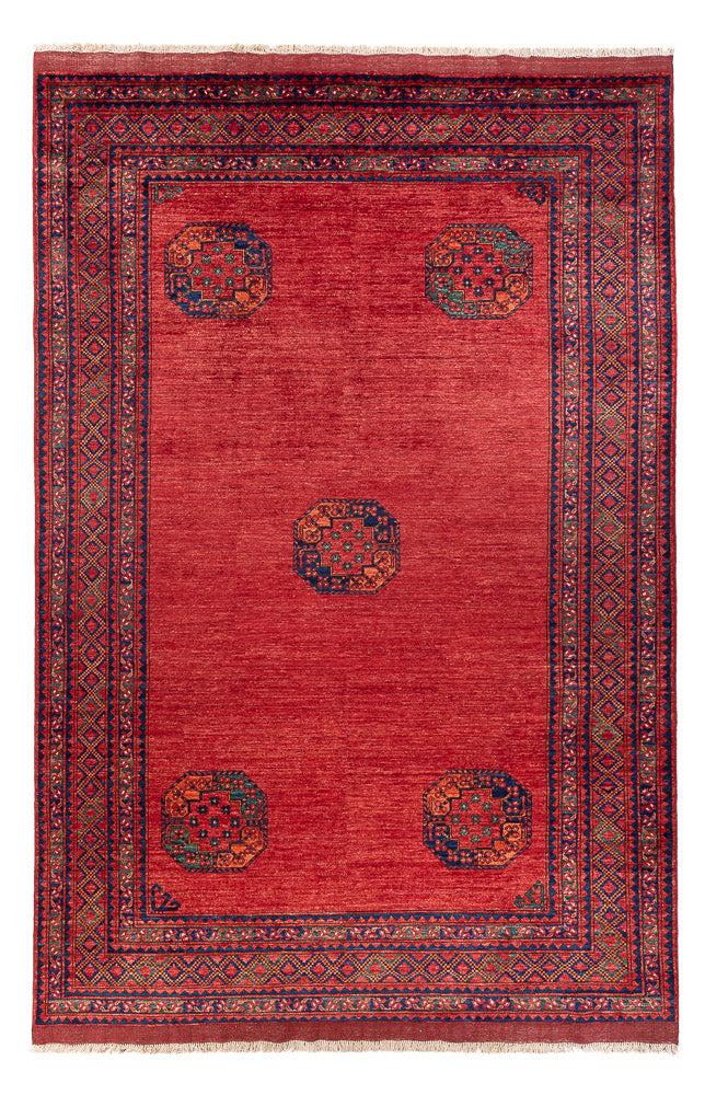 Afghan Rug - Kunduz - 302 x 203 cm - red