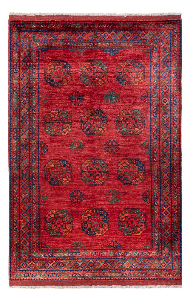 Afghan Rug - Kunduz - 305 x 203 cm - red