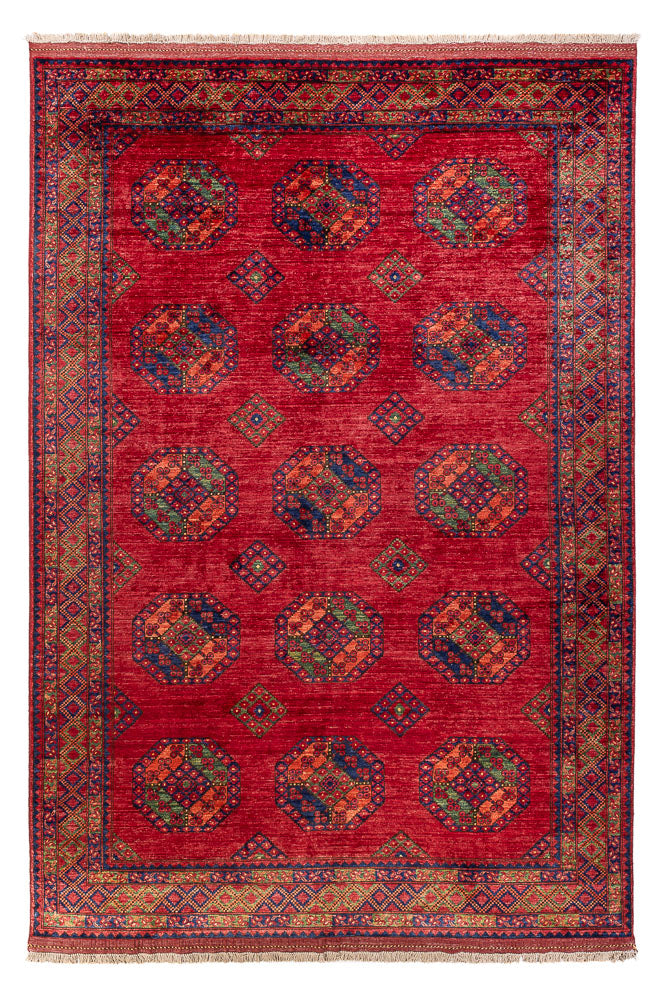Afghan Rug - Kunduz - 301 x 200 cm - red