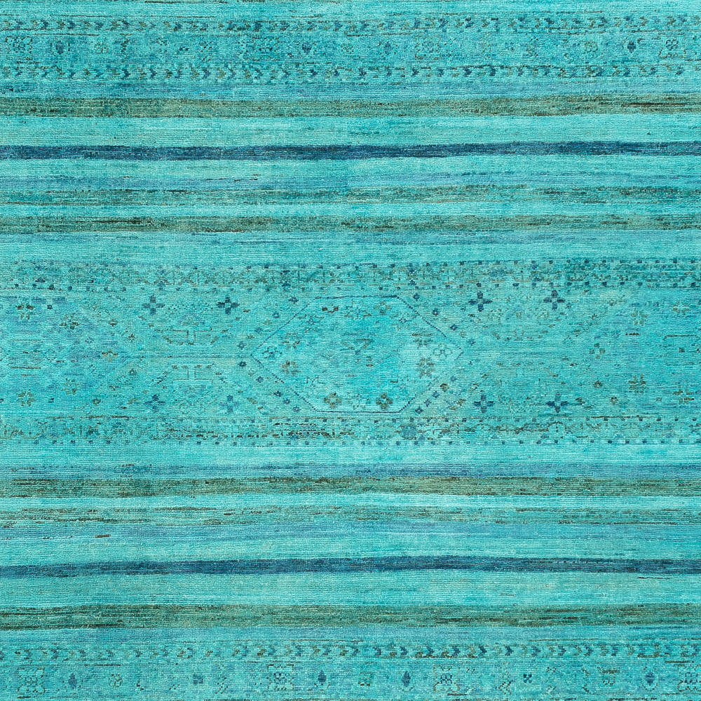Ziegler Rug - Modern - Vintage/Overdyed - 314 x 204 cm - turquoise
