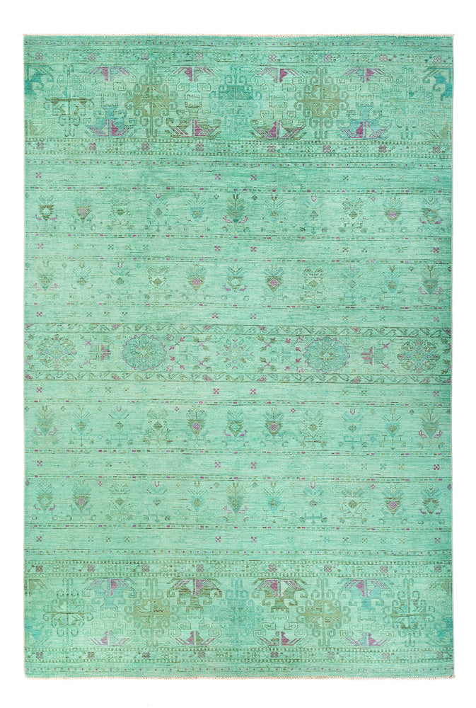 Ziegler Rug - Modern - Vintage/Overdyed - 308 x 206 cm - light green