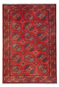 Afghan Rug - Kunduz - 305 x 209 cm - red