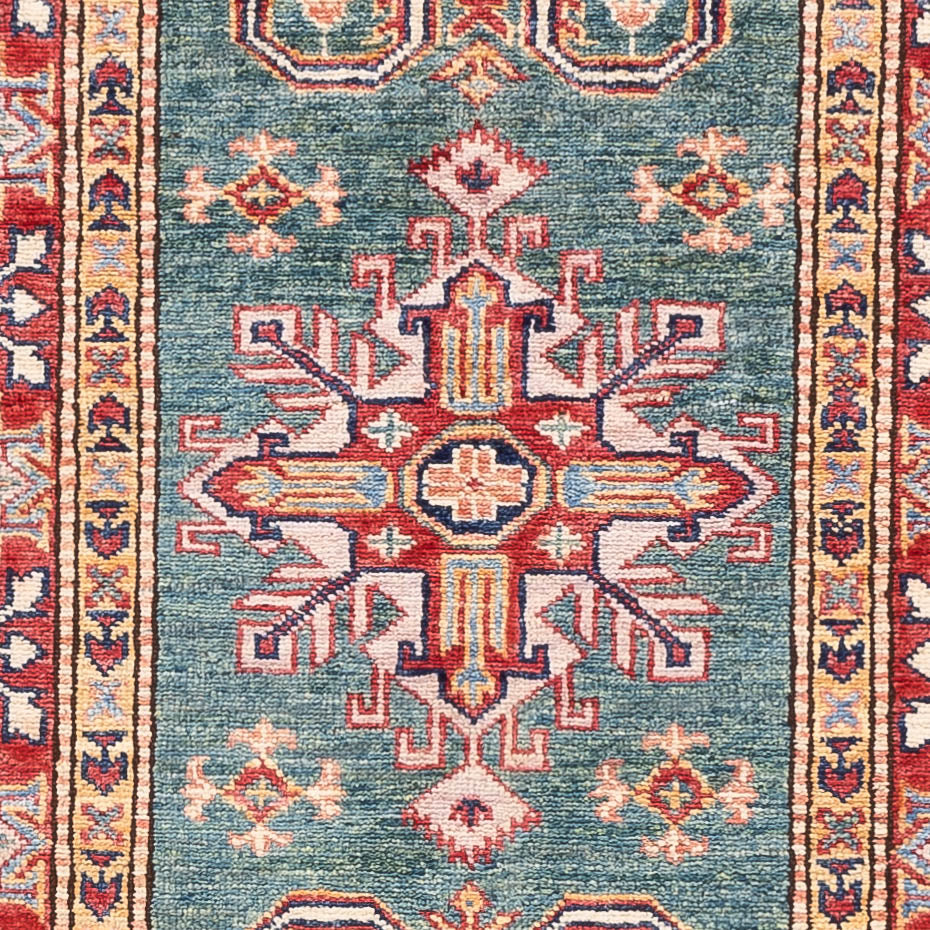 Runner Ziegler Rug - Kazak - 256 x 74 cm - green
