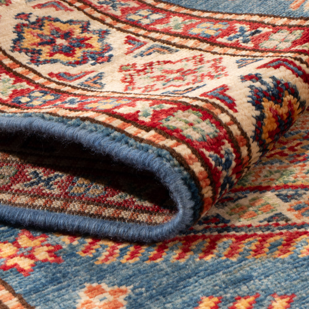 Runner Ziegler Rug - Kazak - 252 x 75 cm - blue