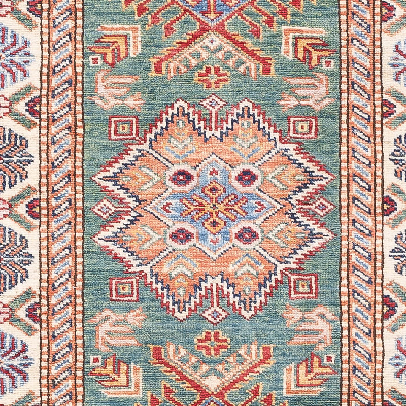 Runner Ziegler Rug - Kazak - 243 x 72 cm - light green