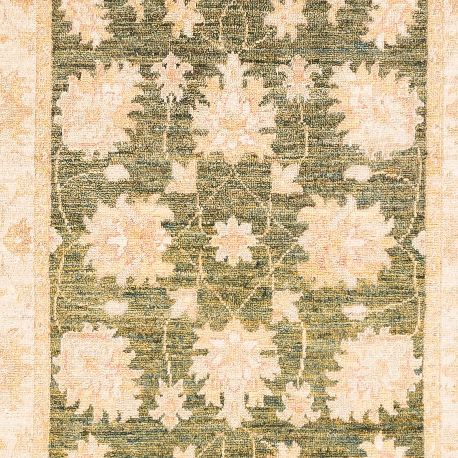 Runner Ziegler Rug - 295 x 80 cm - olive green