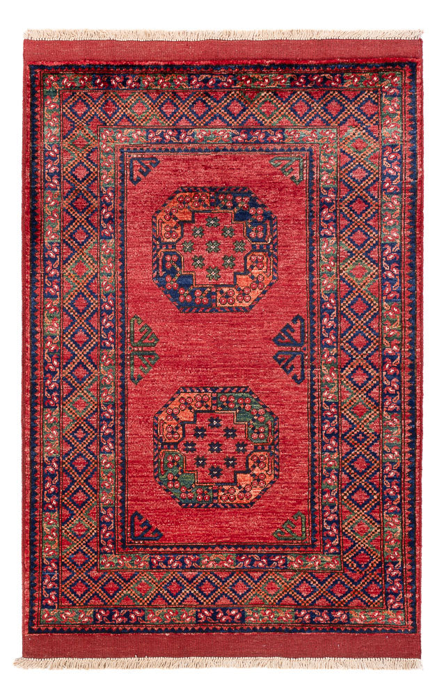 Afghan Rug - 151 x 104 cm - red