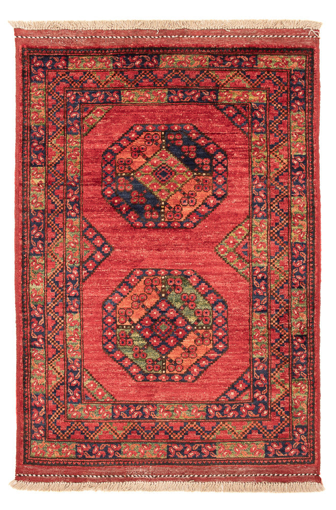 Afghan Rug - 117 x 81 cm - red