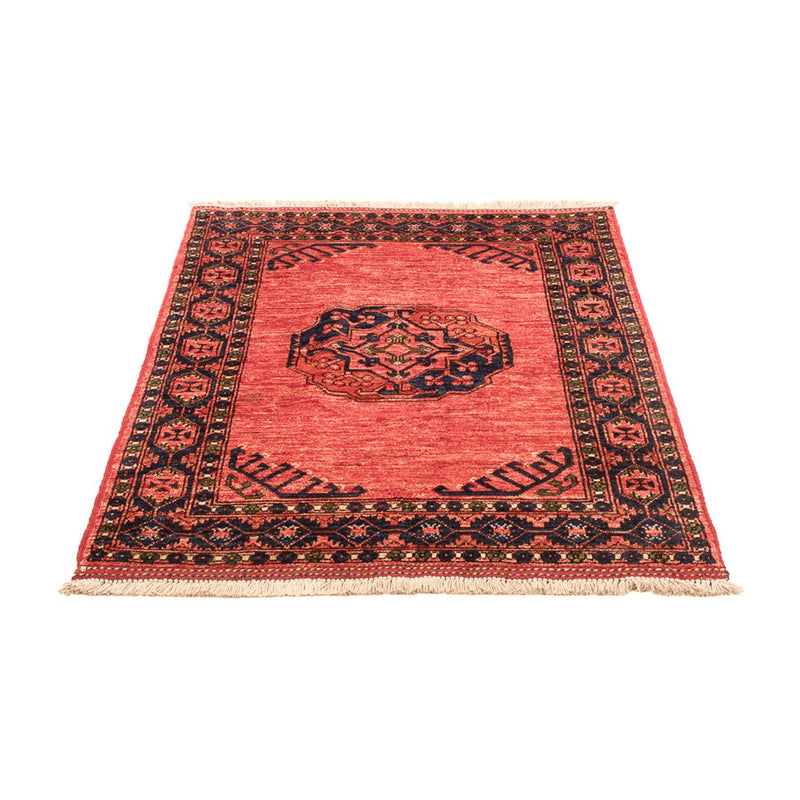 Afghan Rug - 120 x 85 cm - light red