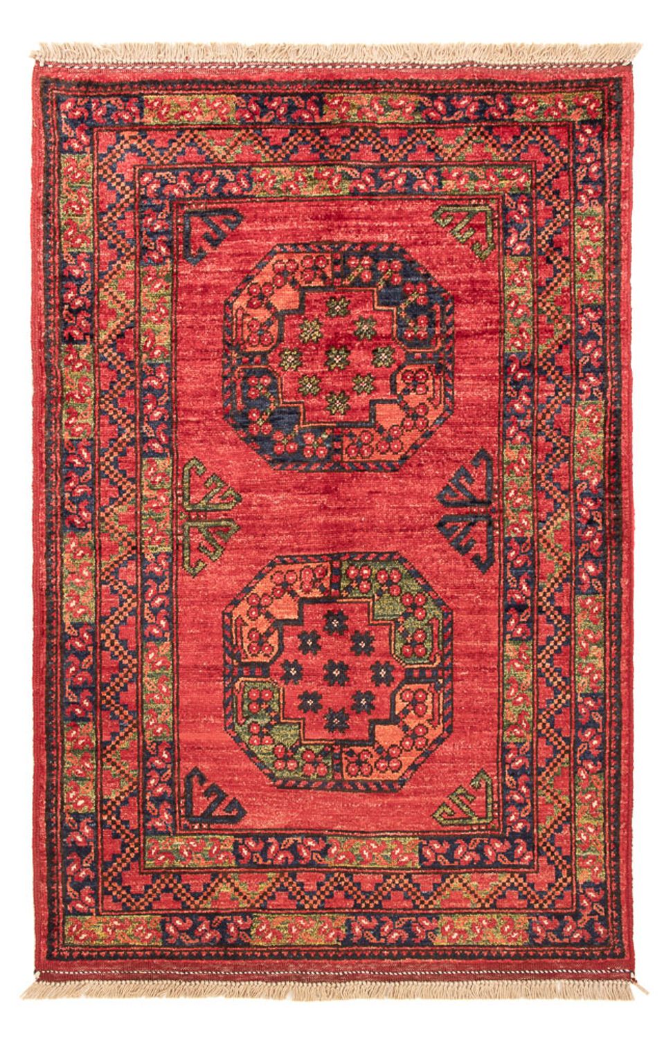 Afghan Rug - 127 x 85 cm - red