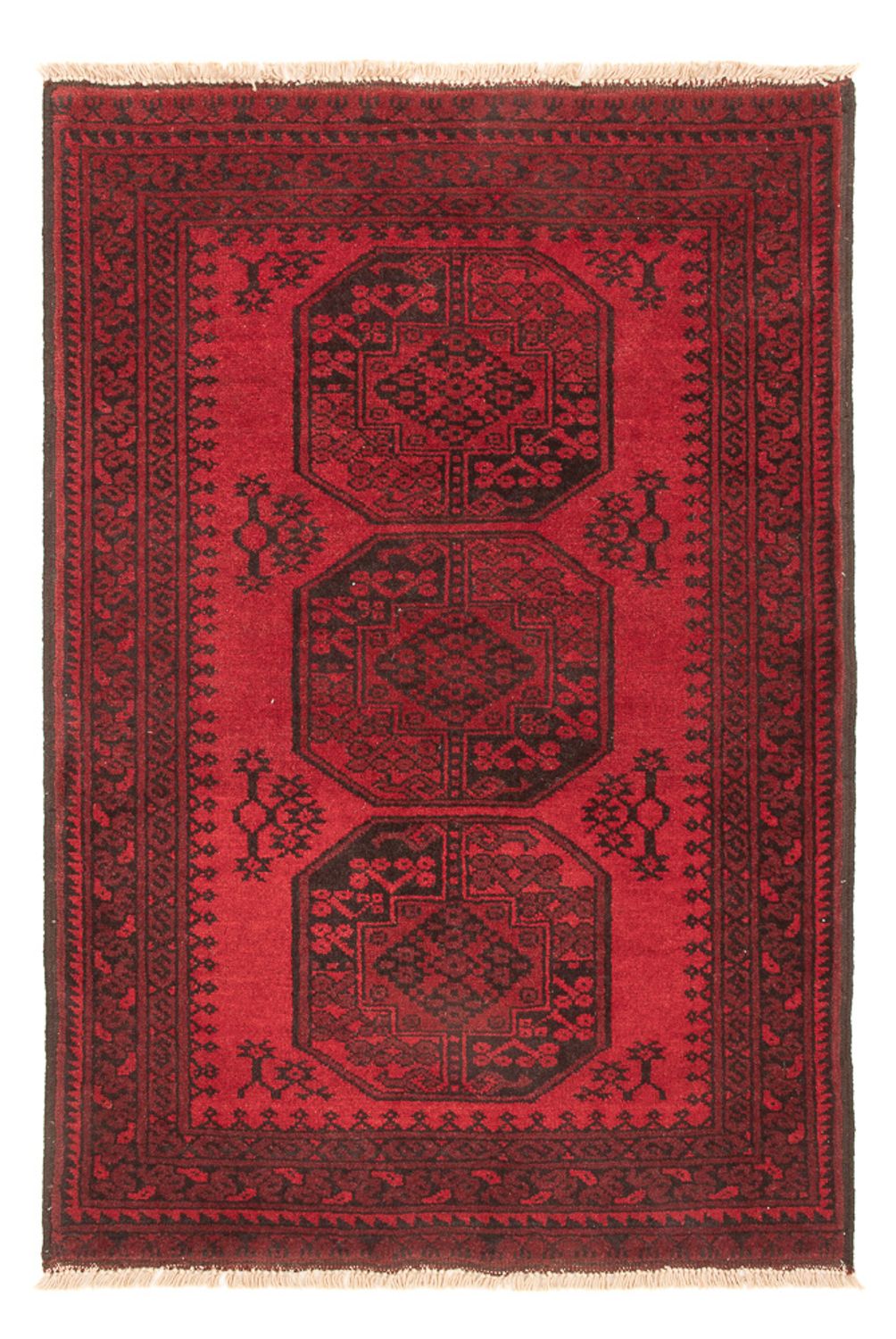 Afghan Rug - Filpa - 120 x 80 cm - red