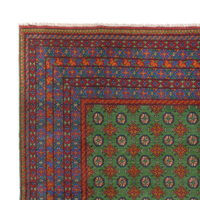 Afghan Rug - Filpa - 390 x 297 cm - green