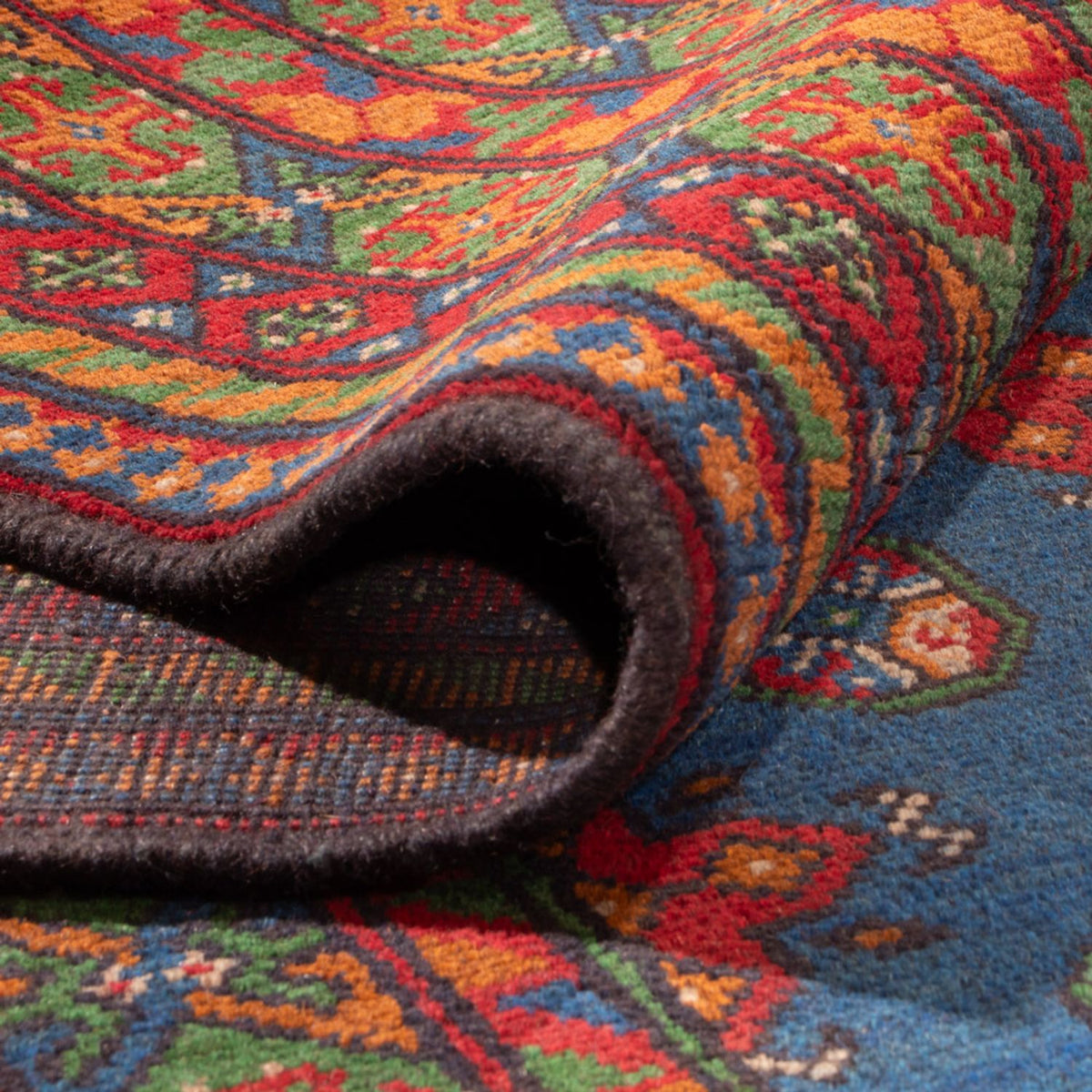 Afghan Rug - Filpa - 392 x 300 cm - blue