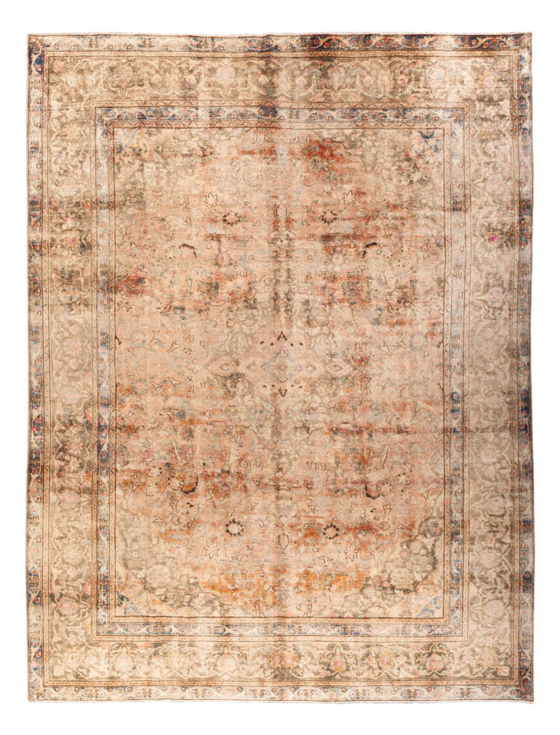 Vintage Rug - 368 x 281 cm - dark beige