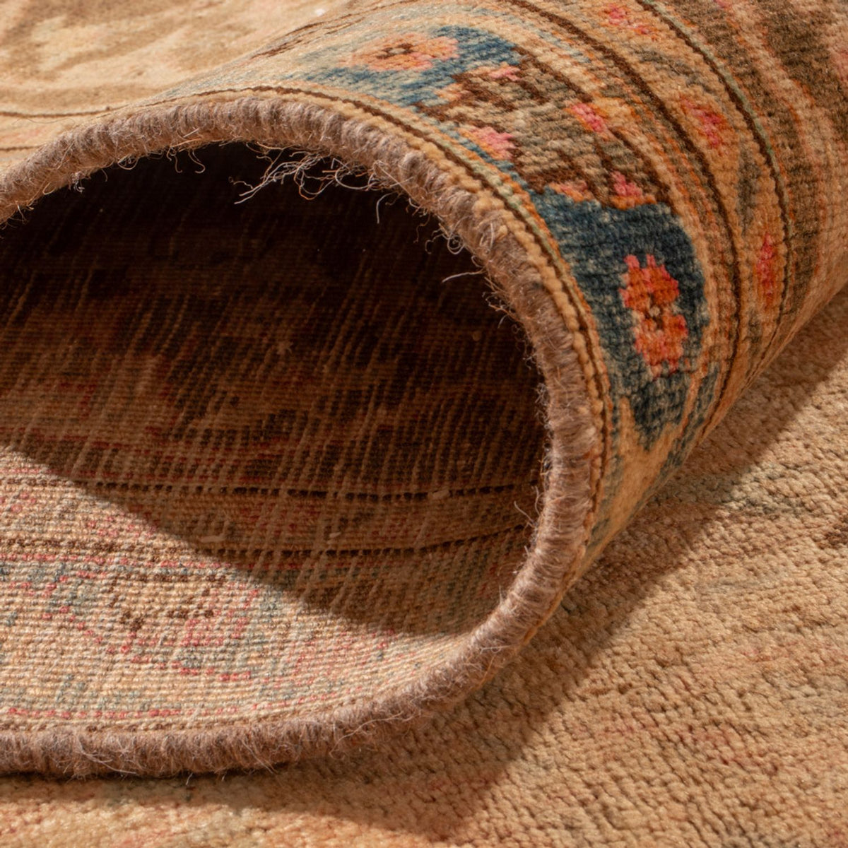 Vintage Rug - 368 x 281 cm - dark beige