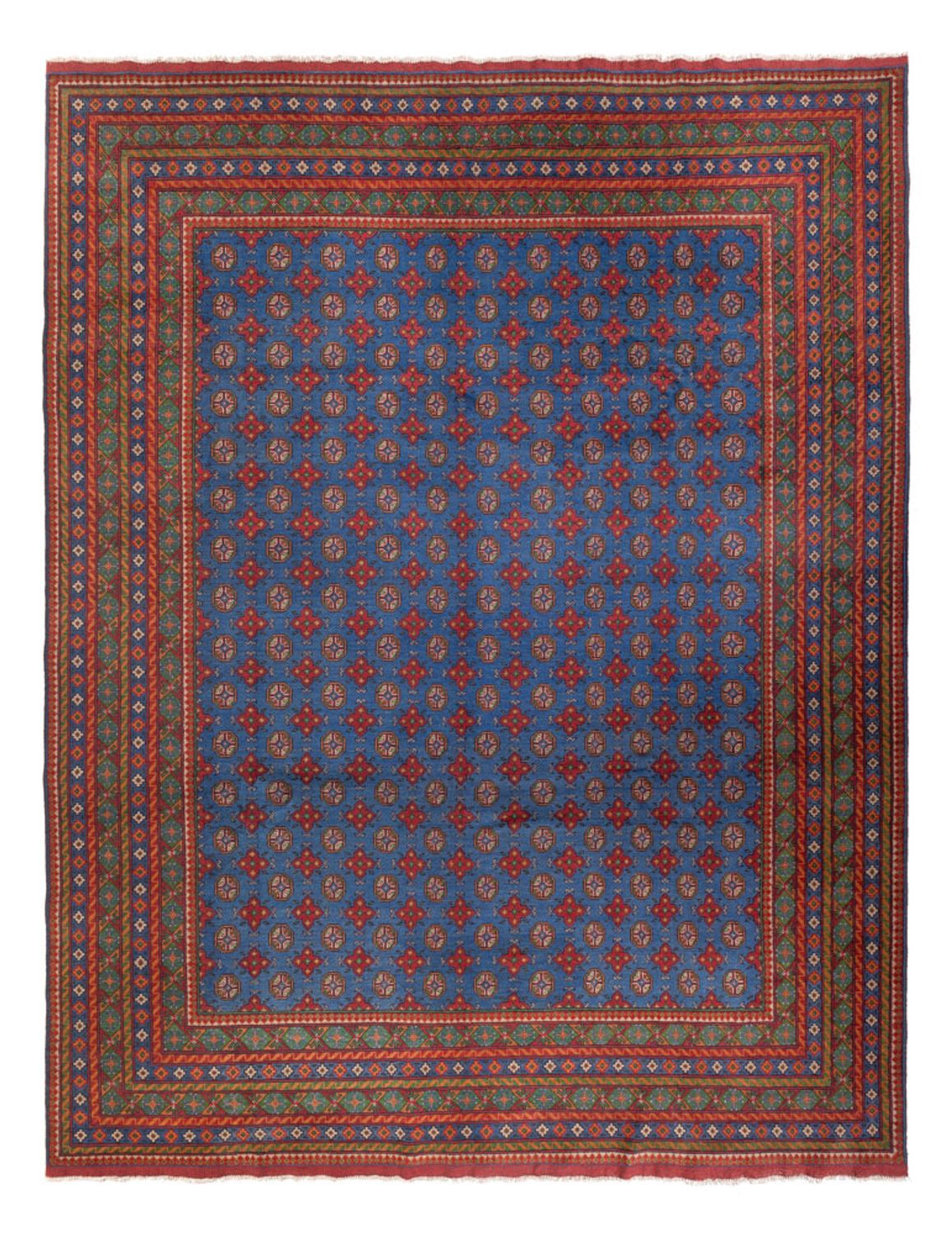 Afghan Rug - Filpa - 394 x 300 cm - blue