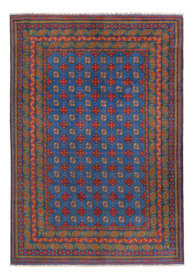 Afghan Rug - Filpa - 296 x 203 cm - blue
