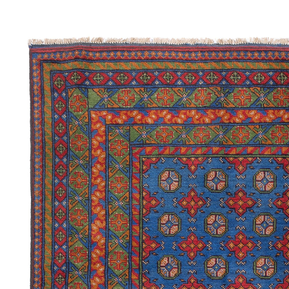 Afghan Rug - Filpa - 296 x 203 cm - blue