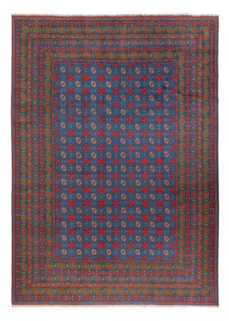Afghan Rug - Filpa - 355 x 252 cm - blue
